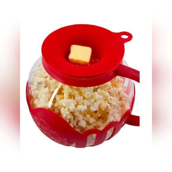 Tasty Microwave Popcorn Popper 1 1/2 Quart Dish Washer Safe. - Picture 2 of 6
